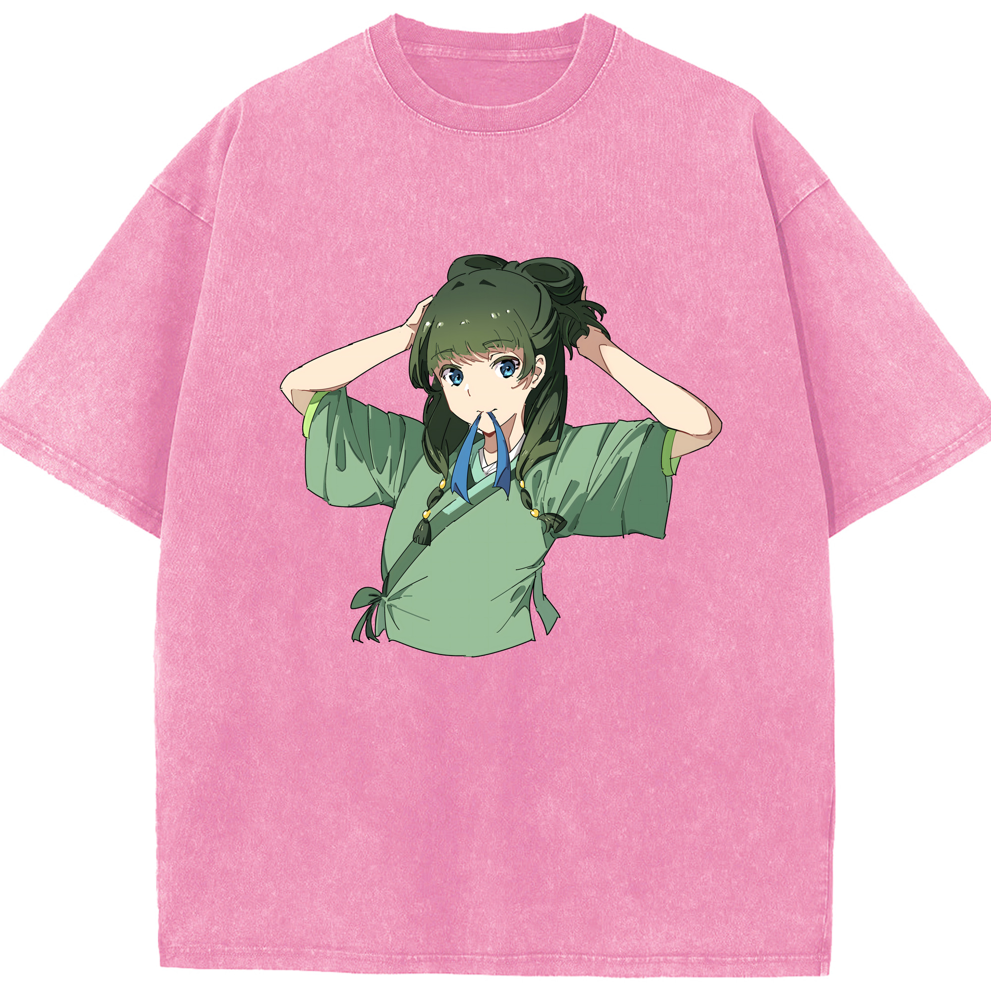 （画像用） 薬屋のひとりごと The Apothecary Diaries 綿100% ヴィンテージ風 半袖Tシャツ（フロントプリント）